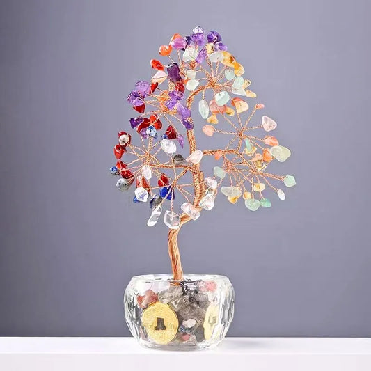Crystal Money Tree Feng Shui Decor