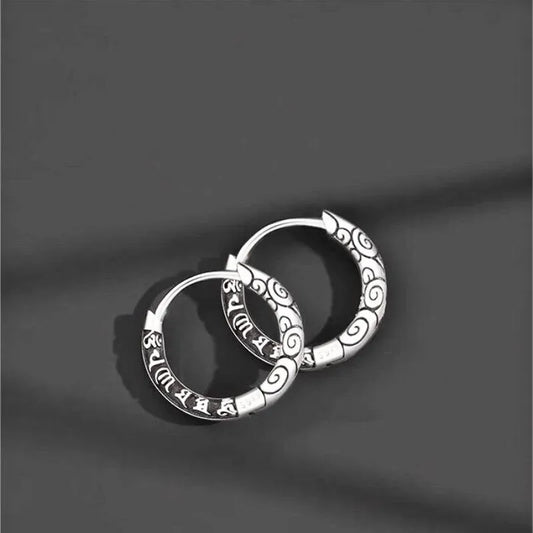Six-Word Mantra Earrings - Protection and Blessing