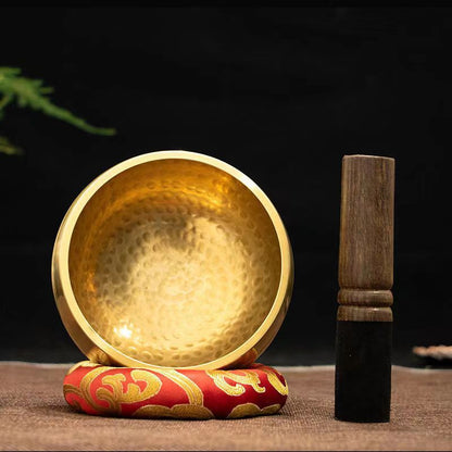 Hand Hammered Copper Singing Bowl for Meditation & Sound Healing