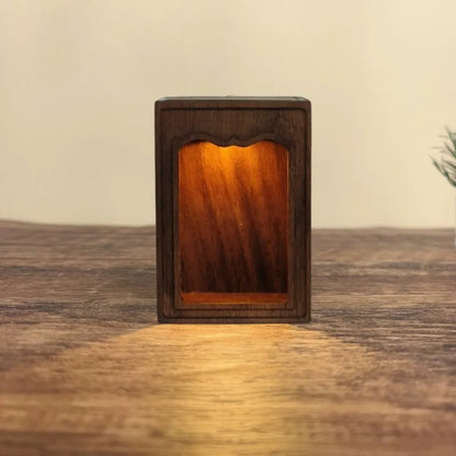 Compact USB Lighted Shrine – Painted Brass Ksitigarbha