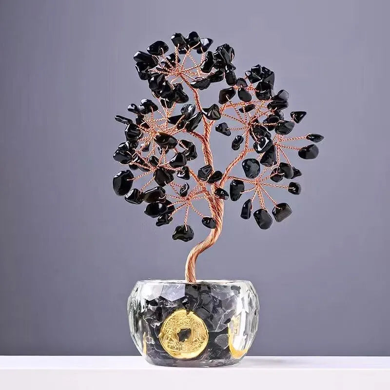 Crystal Money Tree Feng Shui Decor