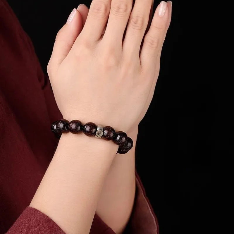 Indian Rosewood Buddhist Bead Bracelet