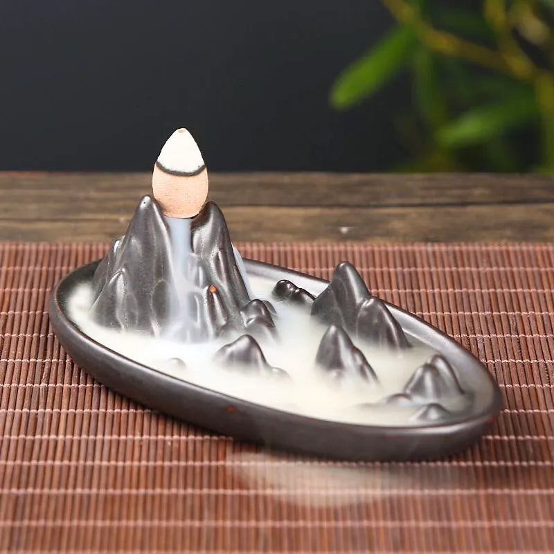 Lushan Cloud Sea - Mountain Water Reverse Flow Incense Burner
