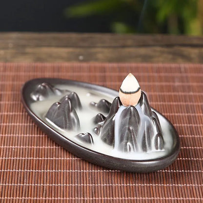 Lushan Cloud Sea - Mountain Water Reverse Flow Incense Burner