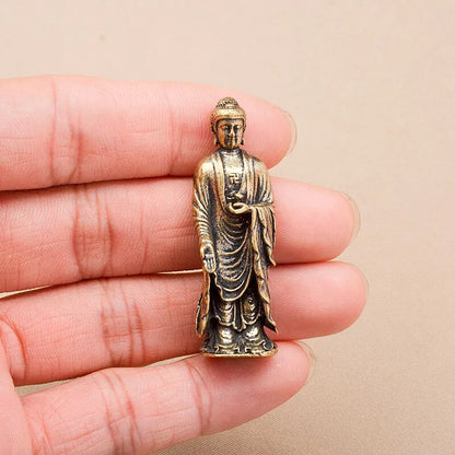 Miniature Shakyamuni Copper Figurine