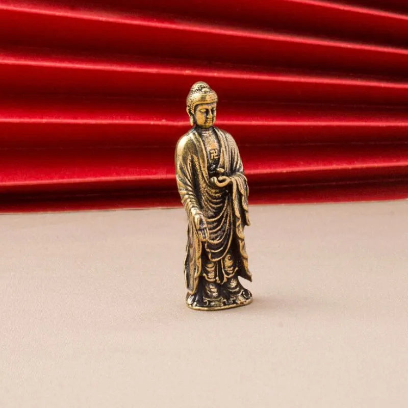 Miniature Shakyamuni Copper Figurine