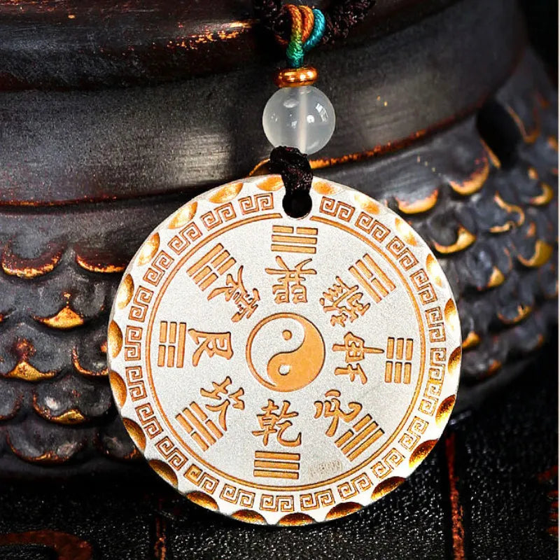Mountain Ghost Coin Round Pendant - Symbol of Protection