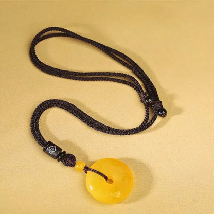 Natural Agate Five Sacred Mountains Talisman Pendant