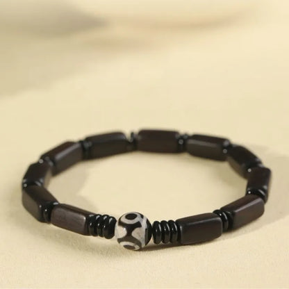 Natural Black Sandalwood Bead Bracelet - Freshness & Elegance
