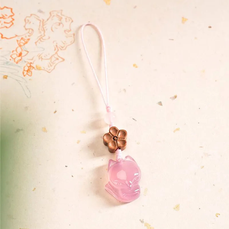 Rose Quartz Mobile Phone Lanyard - Attracts Love Luck