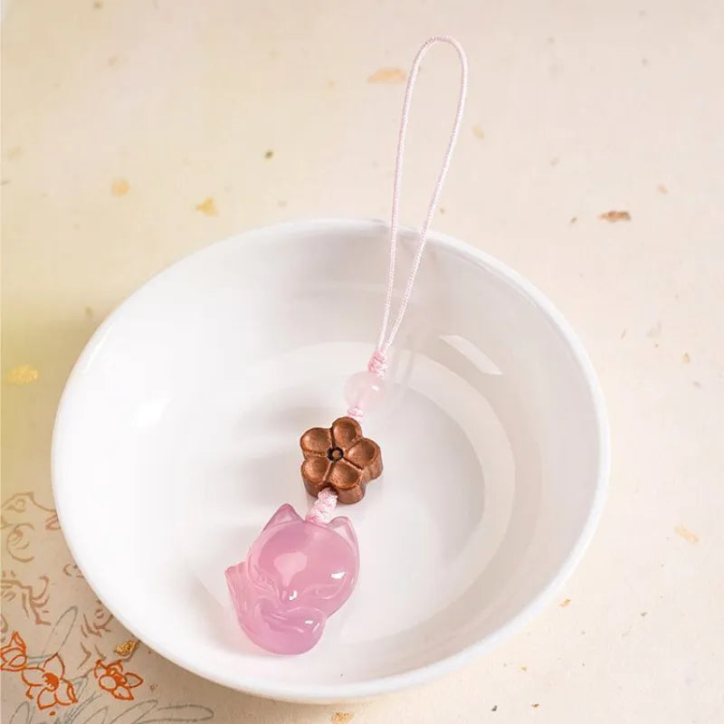 Rose Quartz Mobile Phone Lanyard - Attracts Love Luck