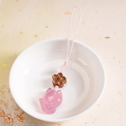 Rose Quartz Mobile Phone Lanyard - Attracts Love Luck