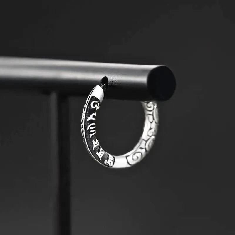 Six-Word Mantra Earrings - Protection and Blessing