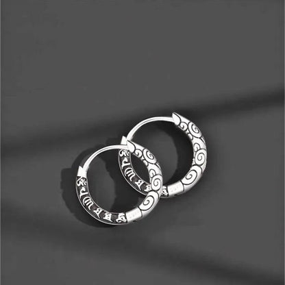 Six-Word Mantra Earrings - Protection and Blessing