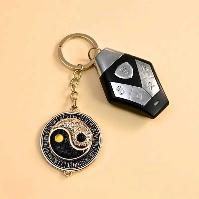 Taoist Bagua Keychain - Protection & Safety