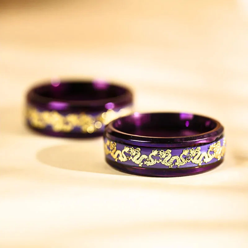 Taoist Jiu Zi Li Huo Ring - Symbolizing Good Fortune in Love
