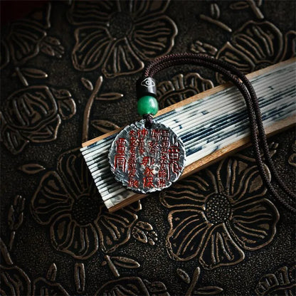 Taoist Mountain Ghost Coin Bagua Tai Chi Handwoven Bead String