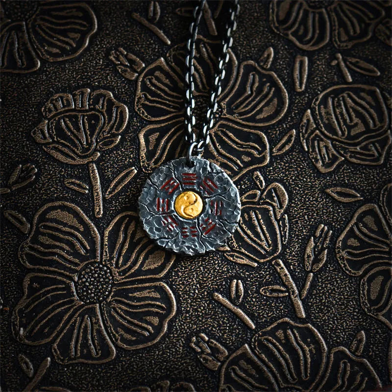 Taoist Mountain Ghost Coin Bagua Tai Chi Handwoven Bead String
