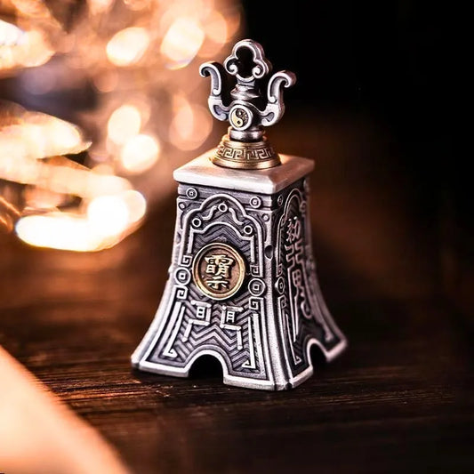 Taoist Sanqing Bell Pendant - Car Keychain & Bag Charm
