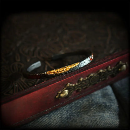 Taoist Silver Qiankun Circle & Beidou Seven Stars Bracelet