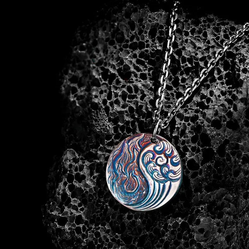 Taoist Tai Chi Yin Yang Bagua Circle Pendant