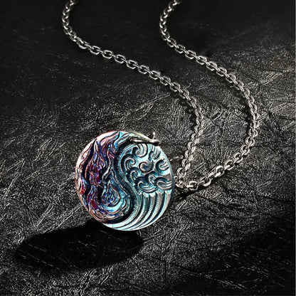 Taoist Tai Chi Yin Yang Bagua Circle Pendant