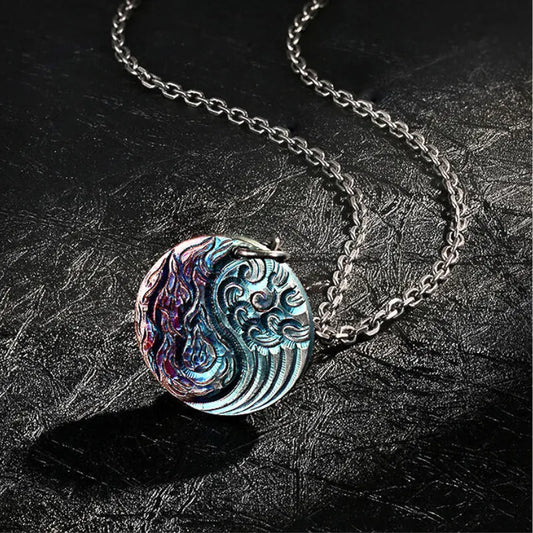Taoist Tai Chi Yin Yang Bagua Circle Pendant