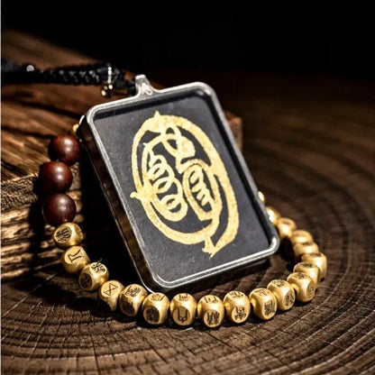 Taoist Talisman Golden Light Mantra Bracelet