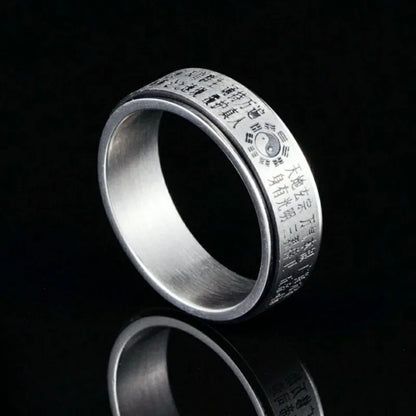 Taoist Golden Light Mantra Rotating Ring